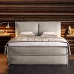 Lit boxspring Kinx Tissu KINX : Beige - 200 x 200cm - D3 medium - 130 cm