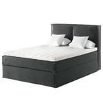 Premium boxspring KINX Velours Vaia: Donkergrijs - 160 x 200cm - H3 medium - 130cm