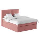 Premium Boxspringbett KINX Samt Vaia: Altrosa - 160 x 200cm - H3 - 130 cm