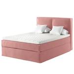 Premium boxspring KINX Velours Vaia: antiek roze - 160 x 200cm - H3 medium - 130cm