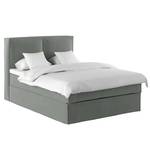 Premium boxspring KINX Velours Vaia: Grijs - 160 x 200cm - H3 medium - 130cm