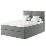 Premium boxspring KINX Velours Vaia: Grijs - 160 x 200cm - H3 medium - 130cm