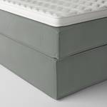 Lit boxspring Kinx Velours Vaia: Gris - 140 x 200cm - D2 souple - 130 cm