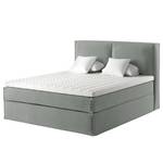 Premium boxspring KINX Velours Vaia: Grijs - 180 x 200cm - H2 zacht - 130cm