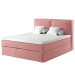 Premium boxspring KINX Velours Vaia: antiek roze - 180 x 200cm - H2 zacht - 130cm