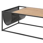 Tavolino da salotto Coogee V Nero - Marrone - Materiale a base lignea - Metallo - 110 x 40 x 60 cm