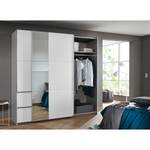 Armoire à portes coulissantes Sevilla II Blanc alpin - Largeur : 218 cm - Argenté