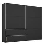 Schwebetürenschrank Sevilla I Grau - Breite: 218 cm - Silber