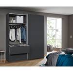 Armoire à portes coulissantes Sevilla I Gris - Largeur : 175 cm - Argenté