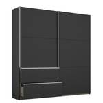 Armoire à portes coulissantes Sevilla I Gris - Largeur : 175 cm - Argenté