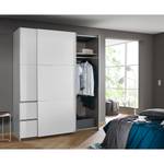 Armoire à portes coulissantes Sevilla I Blanc alpin - Largeur : 175 cm - Argenté