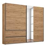 Schwebetürenschrank Sevilla II Eiche Artisan Dekor - Breite: 218 cm - Grau