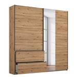 Schwebetürenschrank Sevilla II Eiche Artisan Dekor - Breite: 175 cm - Grau