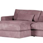 Ecksofa Izumo Cordstoff Coco: Lila - Ottomane davorstehend links