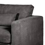 Bigsofa Izumo Cordstoff Coco: Anthrazit - Tiefe: 100 cm