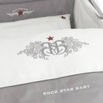 Kinderbettgarnitur RockStarBaby (4-tlg) Grau - Textil
