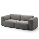 2-Sitzer Sofa HUDSON Microfaser Teda: Grau