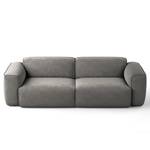 3-Sitzer Sofa HUDSON Microfaser Teda: Grau