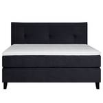 Boxspringbett Langfort Schwarz - 160 x 210cm