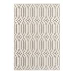 Laagpolig vloerkleed Optik Lantian polyester/polypropeen - Crèmekleurig/Grijs - 160 x 230 cm