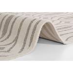 Laagpolig vloerkleed Optik Lantian polyester/polypropeen - Crèmekleurig/Grijs - 160 x 230 cm