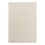 Kurzflorteppich Optik Manipu Polyester / Polypropylen - Creme / Beige - 80 x 150 cm