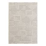Laagpolig vloerkleed Optik Manipu polyester/polypropeen - Crèmekleurig/Grijs - 200 x 290 cm
