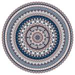 Tapis en vinyle Matteo I Vinyle - Bleu - Diamètre : 170 cm