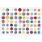 Tapis en vinyle Matteo Watercolour Mix Vinyle - Multicolore - 60 x 90 cm