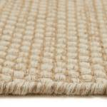 Tapis en laine Visby Laine / Coton - Crème / Beige - 160 x 230 cm