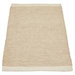 Wollen vloerkleed Visby wol/katoen - Crèmekleurig/beige - 65 x 130 cm