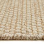 Wollen vloerkleed Visby wol/katoen - Crèmekleurig/beige - 65 x 130 cm