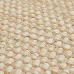 Tapis en laine Visby Laine / Coton - Crème / Beige - 65 x 130 cm