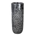 Cache-pot Atros Fibre de verre - Gris - 37 x 95 x 37 cm - Hauteur : 95 cm