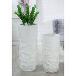 Plantenbak Samos I fiberglas - wit - 34cm x 75cm x 34cm - Hoogte: 75 cm