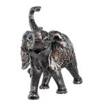 Skulptur Steampunk Elephant Kunstharz - Silber - 28cm x 23cm x 14cm