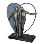 Statuette Heartbeat Résine - Gris - 28 x 31 x 10 cm