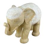 Sierobject Olifant Morani kunsthars - beige - 28cm x 20cm x 14cm - 28 x 20 cm