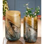 Vase Vida I Farbglas - Mehrfarbig - 16cm x 31cm x 16cm - Höhe: 31 cm