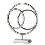 Sculptuur Ringen aluminium - zilverkleurig - 32cm x 39cm x 9cm