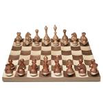 Schach-Set Wobble Zink - Walnut - 37,795cm x 11,43cm x 37,795cm