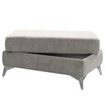 Gestoffeerde hocker Dearborn Chenille Alix: Grijs