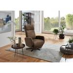 Relaxfauteuil Gosport Microvezel Flavie: Nougatkleurig - Relaxfunctie - Zonder opstahulp - Handmatig verstelling