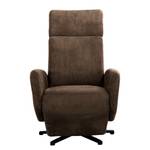 Relaxfauteuil Gosport Microvezel Flavie: Nougatkleurig - Relaxfunctie - Zonder opstahulp - Handmatig verstelling