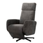 Relaxfauteuil Gosport Microvezel Flavie: Grijs - Relaxfunctie - Zonder opstahulp - Elektrisch verstelbaar: 2 motoren met kabel