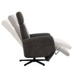 Relaxfauteuil Gosport Microvezel Flavie: Grijs - Relaxfunctie - Zonder opstahulp - Elektrisch verstelbaar: 2 motoren met kabel