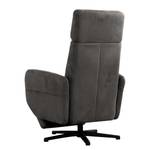 Relaxfauteuil Gosport Microvezel Flavie: Grijs - Relaxfunctie - Zonder opstahulp - Elektrisch verstelbaar: 2 motoren met kabel