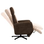 Fauteuil relax Gosport Microfibre Flavie: Nougat - Fonction relaxation - Sans aide au redressement - Réglage électrique : 2 moteurs avec batterie