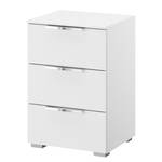 Table de chevet SKØP x3 Blanc alpin - Largeur : 40 cm - Chrome