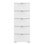 Buffet SKØP x5 Blanc alpin - Largeur : 40 cm - Chrome